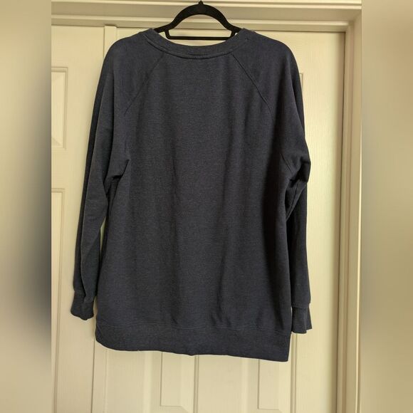 Wildfox Navy Good Vibes Sweatshirt - Picture 4 of 4